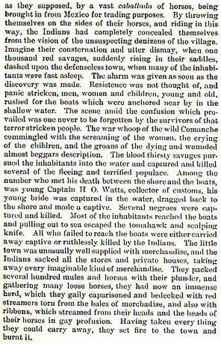 Linnville story by Wilbarger