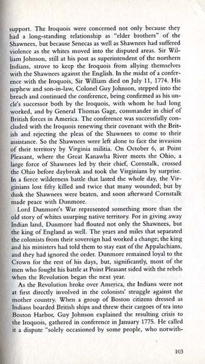 Story of Lord Dunmore's War
