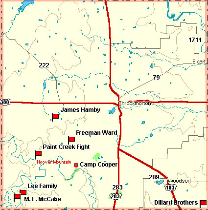 Throckmorton County Map