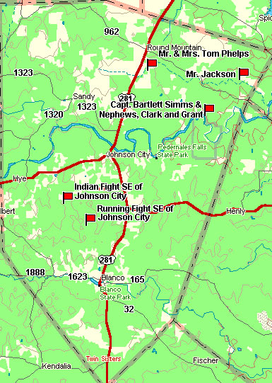 Blanco County Map