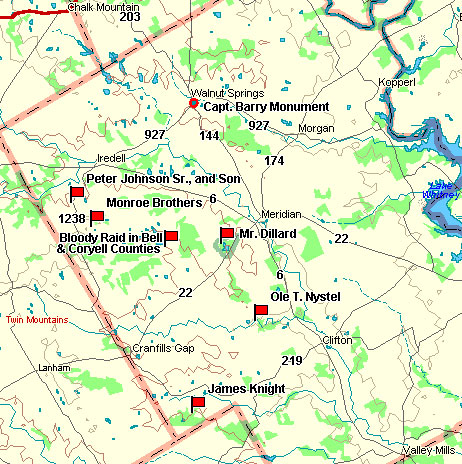 Bosque County Map