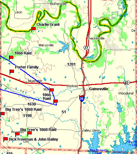 Cooke County Map