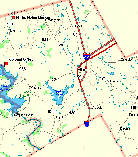 Hill County Map