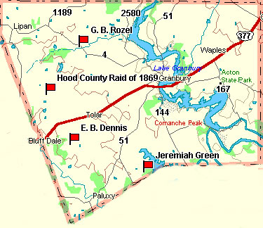 Hood County Map