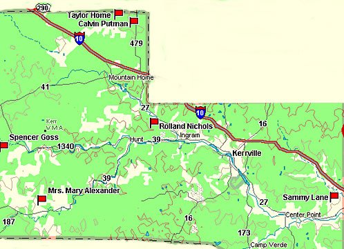 Kerr County Map