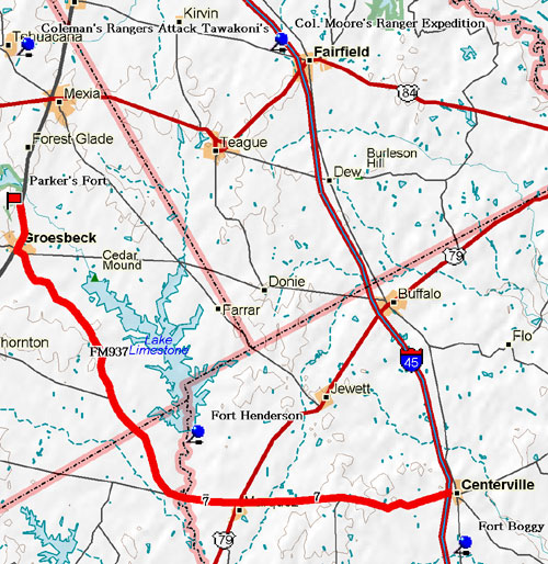Fort Henderson Blood Trail Map