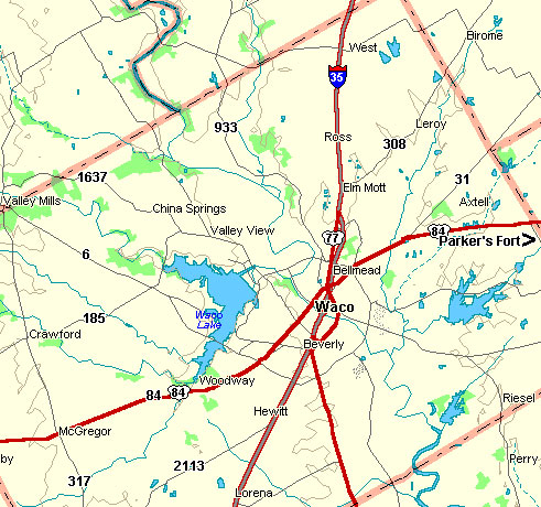 McLennan County Map