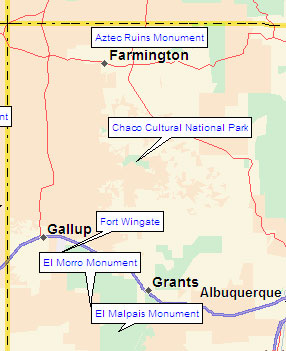 Northwest New Mexico Map