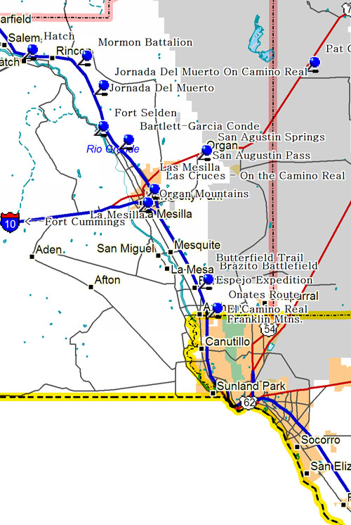 Southwestern New Mexico Map