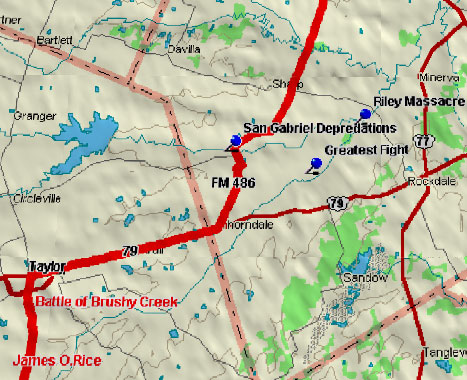 San Gabriel Blood Trail Map