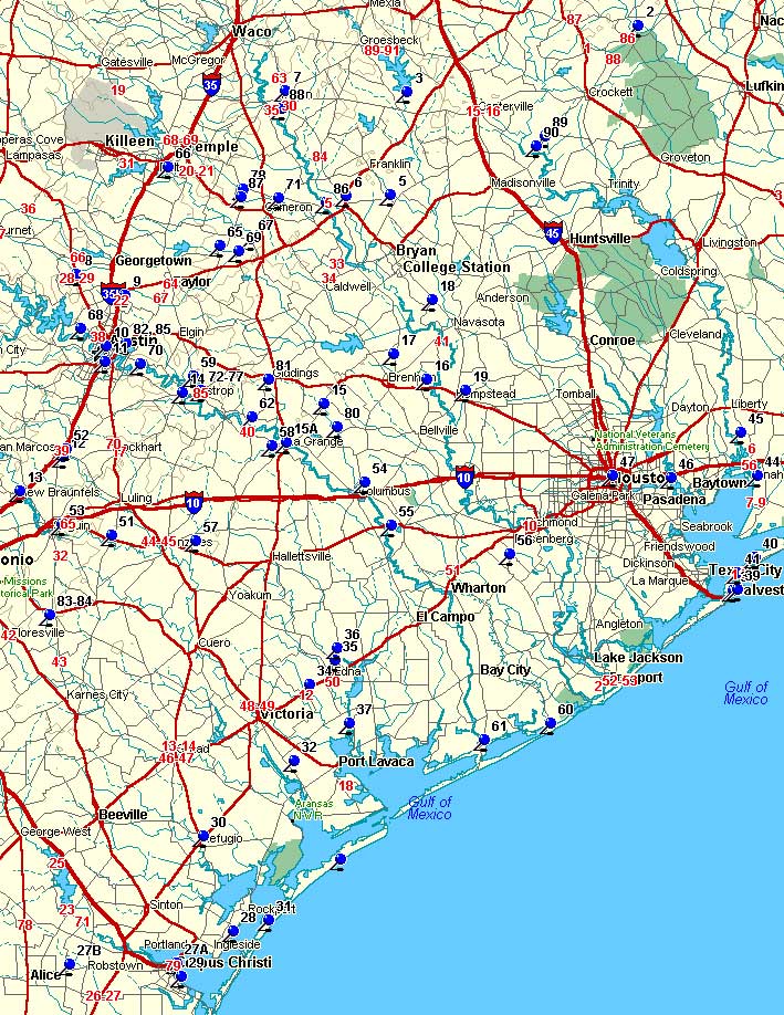 Southeast Texas Map