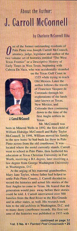 Joseph Carroll McConnell Article