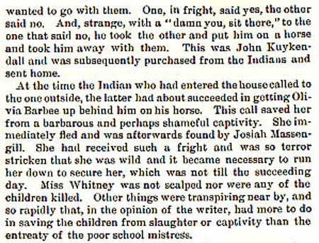 Ann Whitney story by Wilbarger