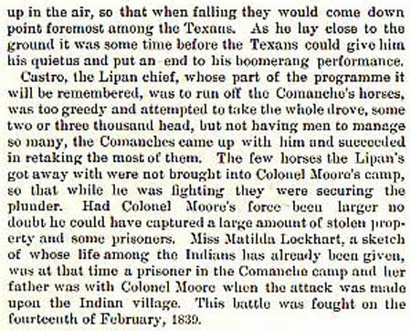 Colonel Moore story by Wilbarger