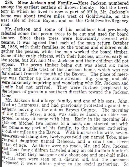 Mose Jackson story by McConnell