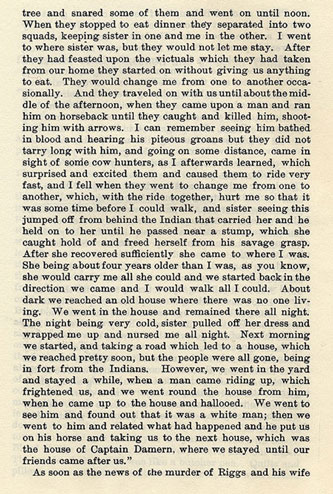 The Riggs Massacre story from the book Indian Depredations in Texas by J. W. Wilbarger