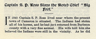 Captain S.P. Ross Slays the Noted Chief 