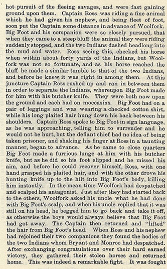 Captain S.P. Ross Slays the Noted Chief 