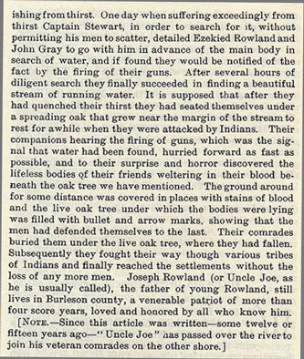 Ezekiel Rowland, Captain Stewart and John Gray