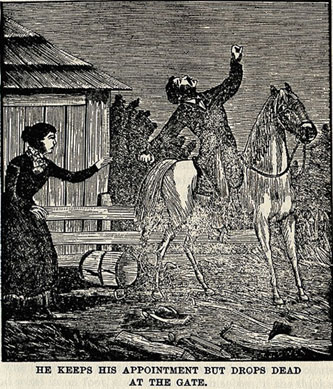 He Keeps His Appointment But Drops Dead picture from the book Indian Depredations in Texas by J. W. Wilbarger