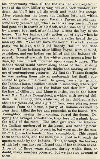 Murders and Battles in San Saba and Llano Counties story from the book Indian Depredations in Texas by J. W. Wilbarger