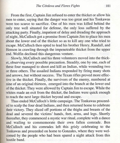 McCulloch's Peach Creek Fight