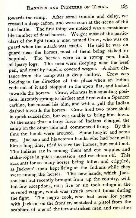 Start to Fort Griffin