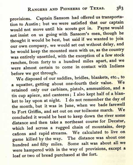 Captain Sansom Scouting