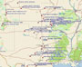 Map of Southern Plains Battles