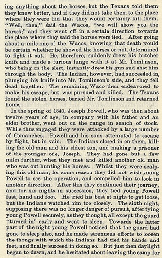 Incidents iin Southwest Texas story from the book Indian Depredations in Texas by J. W. Wilbarger