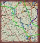 Brazos Valley Road Trip Map