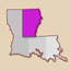 Map of Northeast Louisiana