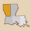 Map of Northwest Louisiana