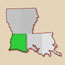 Map of Southwest Louisiana