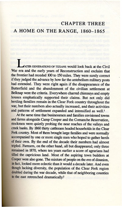 Confederate Clear Fork Story from the book, Texas Frontier, by Ty Cashion