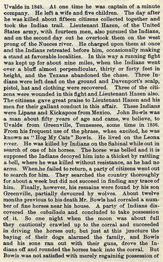 Indian Outrages in Uvalde County story from the book Indian Depredations in Texas by J. W. Wilbarger