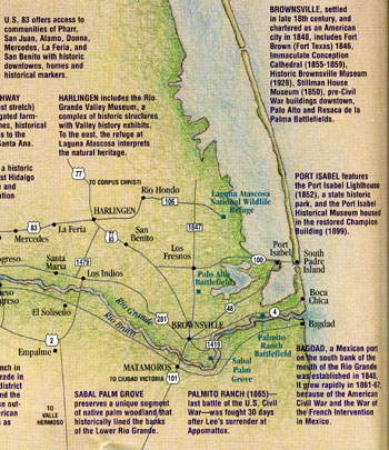 Historic Map of the Rio Grande Valley