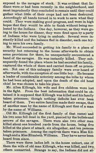 Massacre of Wood and the Killough Family
