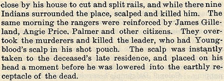 William Youngblood story by Wilbarger